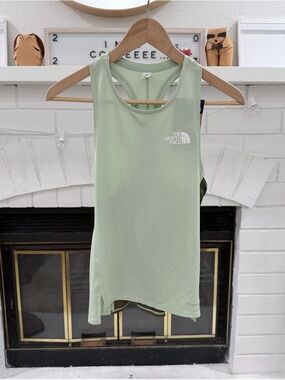 The North Face Sunriser Tank in Misty Sage / Fore